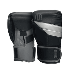 Guante De Box Muuk PU K.O. Negro-Gris