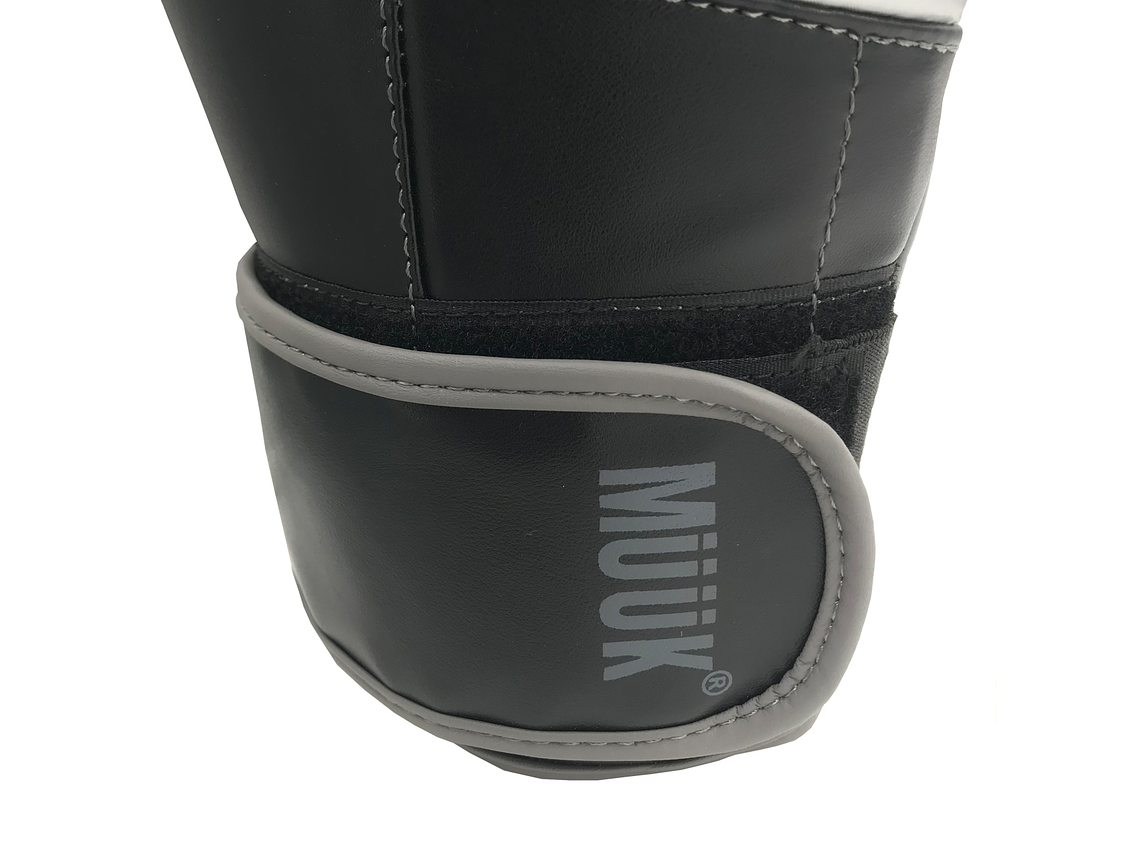 Guante De Box Muuk PU K.O. Negro-Gris 8