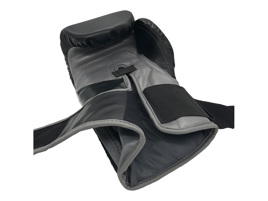 Guante De Box Muuk PU K.O. Negro-Gris 6