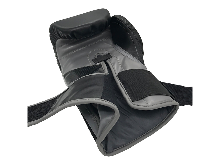 Guante De Box Muuk PU K.O. Negro-Gris 6