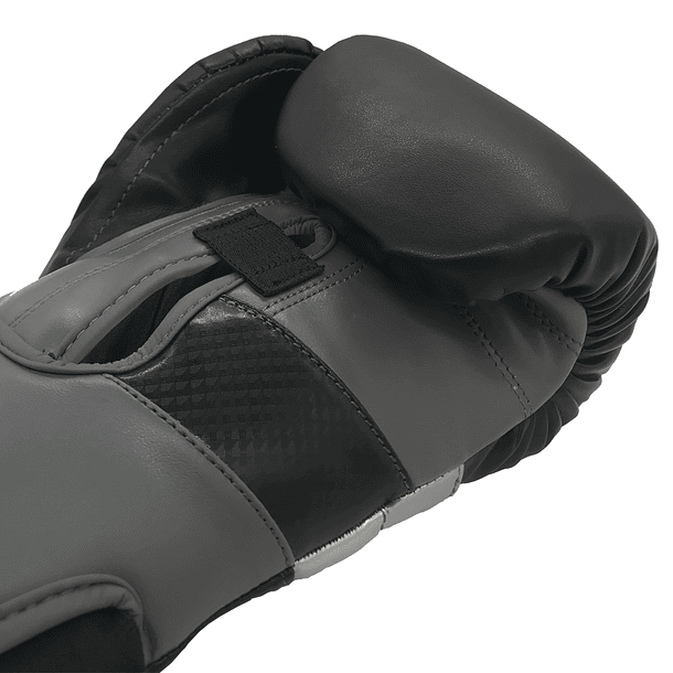 Guante De Box Muuk PU K.O. Negro-Gris 5