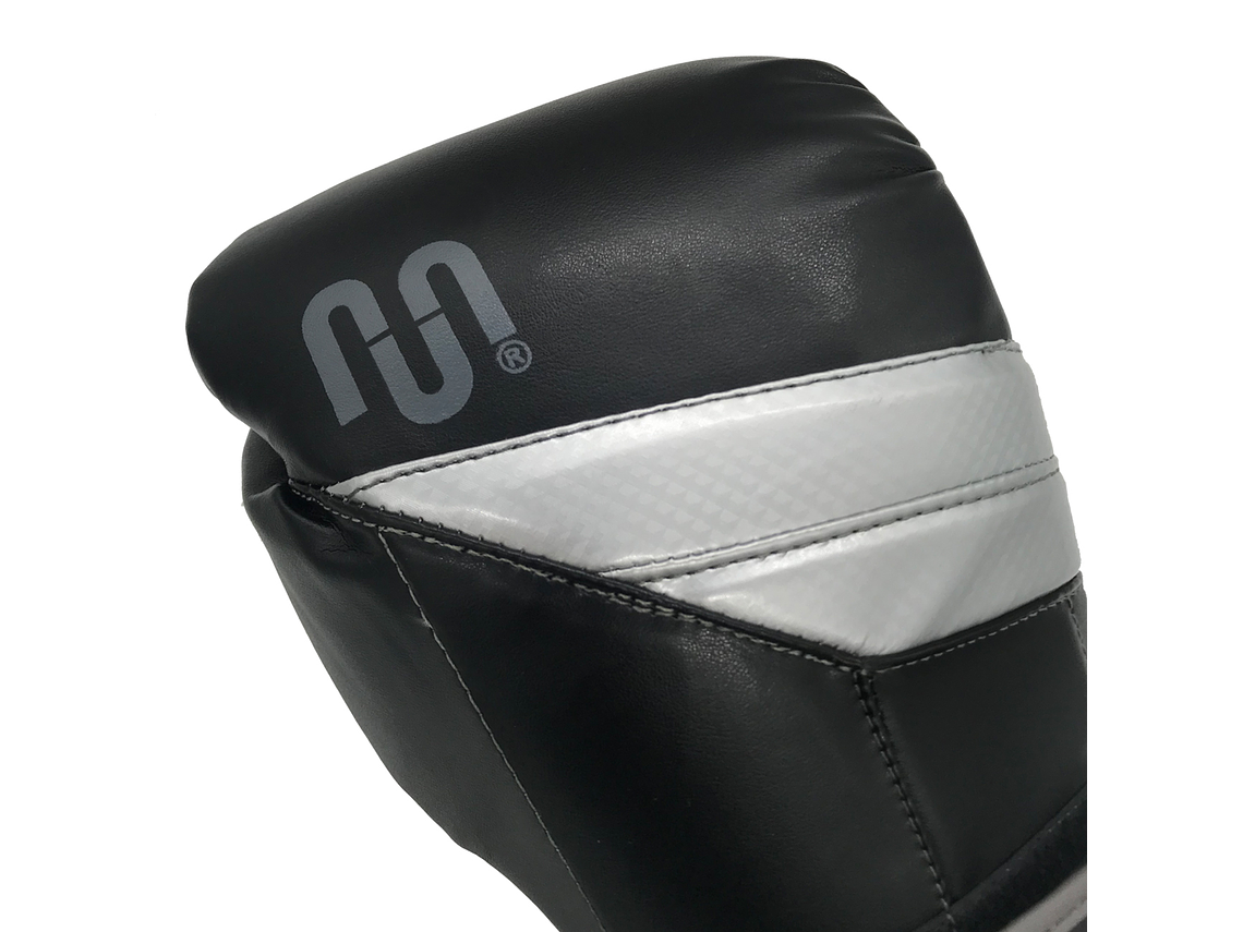 Guante De Box Muuk PU K.O. Negro-Gris 10