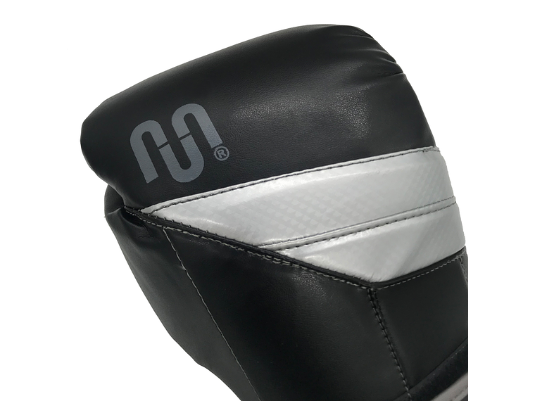 Guante De Box Muuk PU K.O. Negro-Gris 10