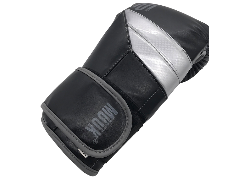 Guante De Box Muuk PU K.O. Negro-Gris 7