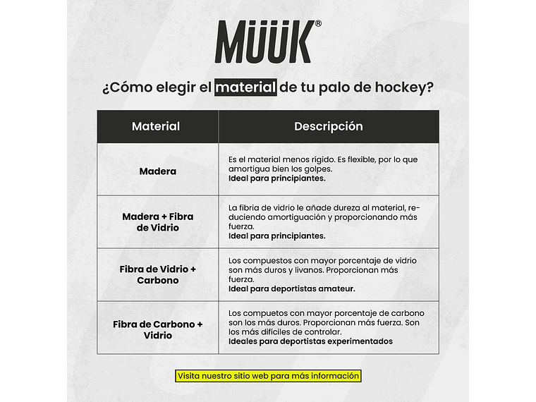 Palo de Hockey Cesped Muuk Osorno 8