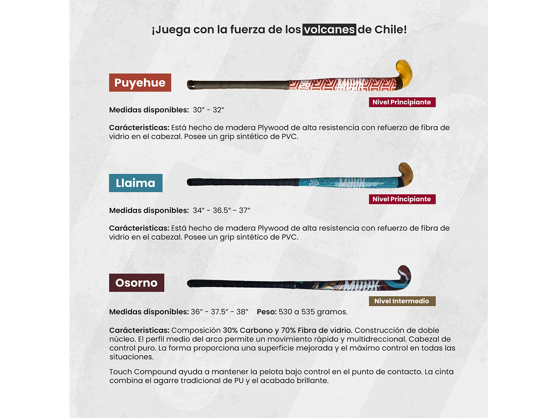 Palo de Hockey Cesped Muuk Puyehue  6