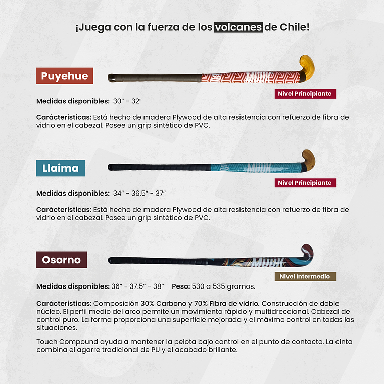 Palo de Hockey Cesped Muuk Puyehue  6