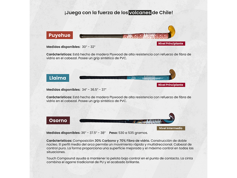 Palo de Hockey Cesped Muuk Osorno 6