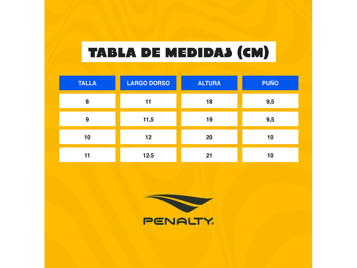 Guante Arquero Penalty Futsal X Azul 9