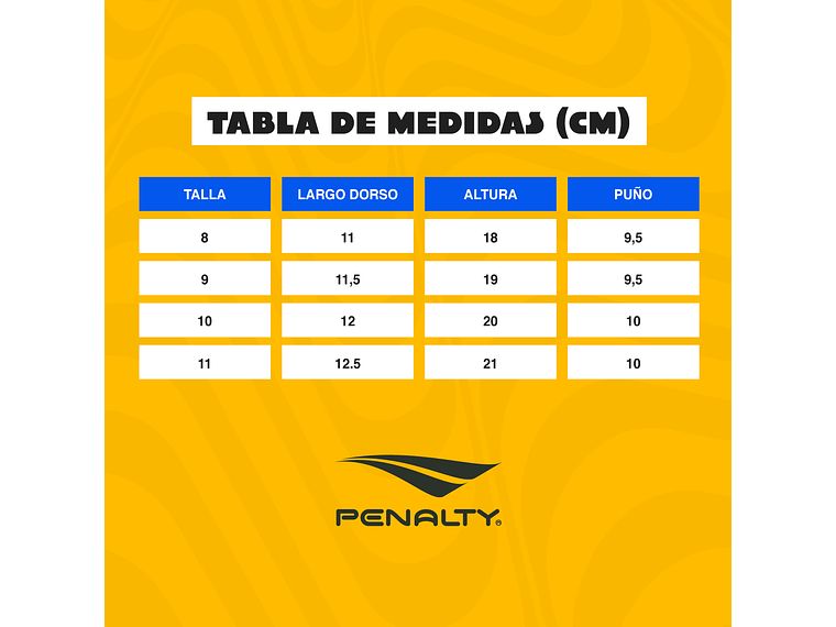 Guante Arquero Penalty Futsal X Azul 9