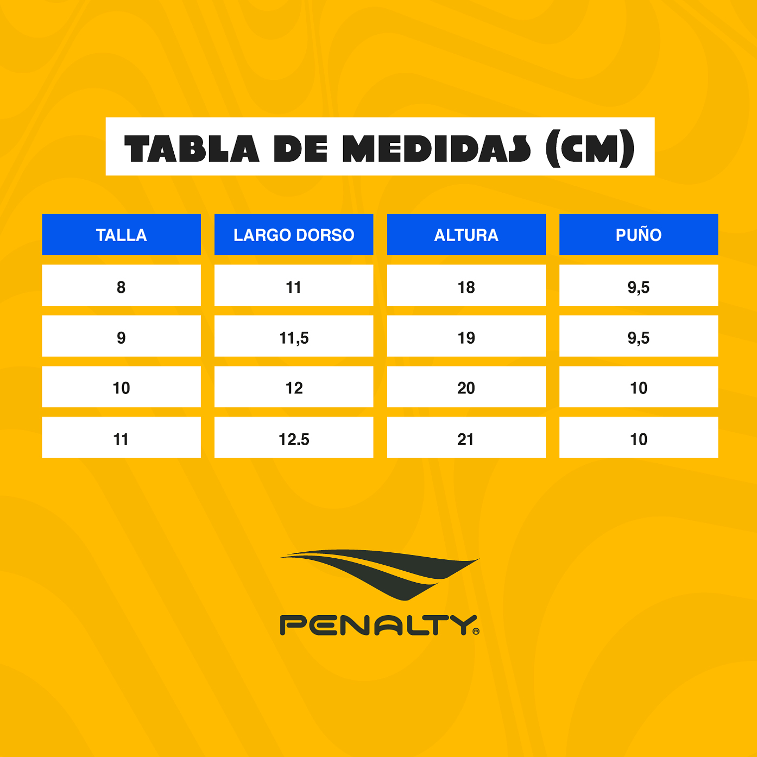 Guante Arquero Penalty Futsal X Negro/Amarillo 9