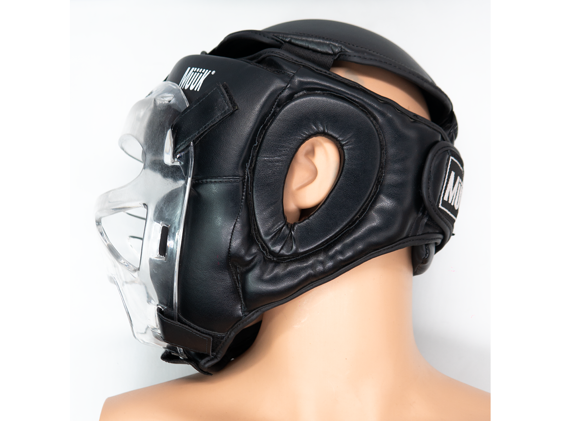 Cabezal De Artes Marciales Con Mica Muuk Negro 5