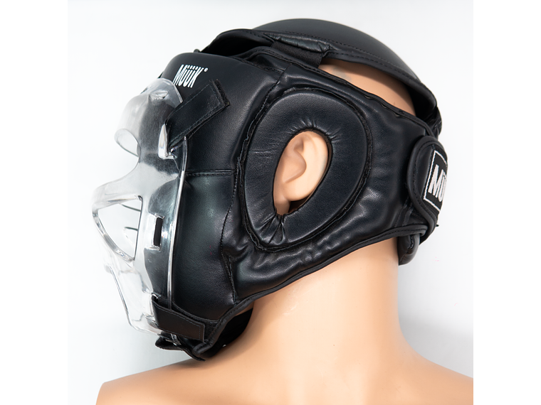 Cabezal De Artes Marciales Con Mica Muuk Negro 5