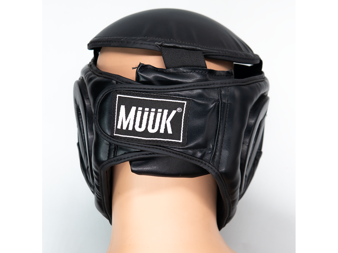 Cabezal De Artes Marciales Con Mica Muuk Negro 6