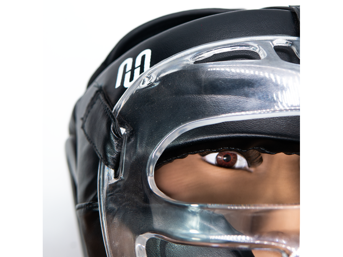 Cabezal De Artes Marciales Con Mica Muuk Negro 8