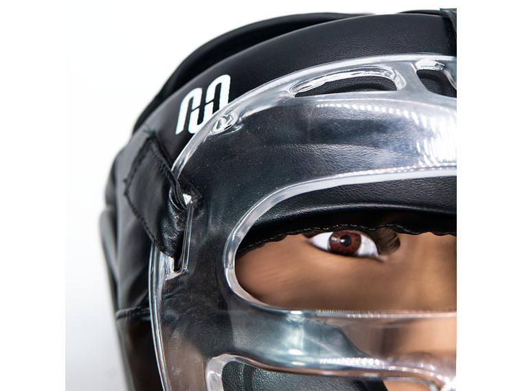 Cabezal De Artes Marciales Con Mica Muuk Negro 8