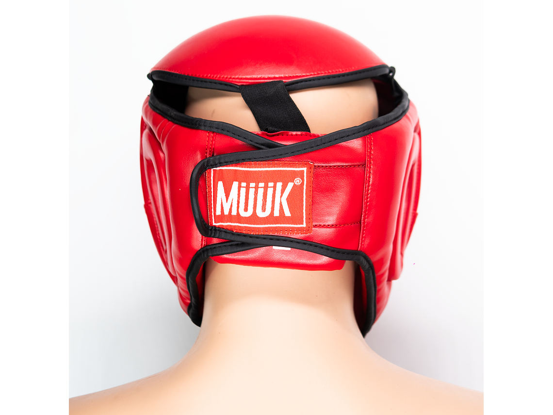 Cabezal De Artes Marciales Con Mica Muuk Rojo 7