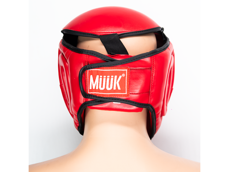 Cabezal De Artes Marciales Con Mica Muuk Rojo 7