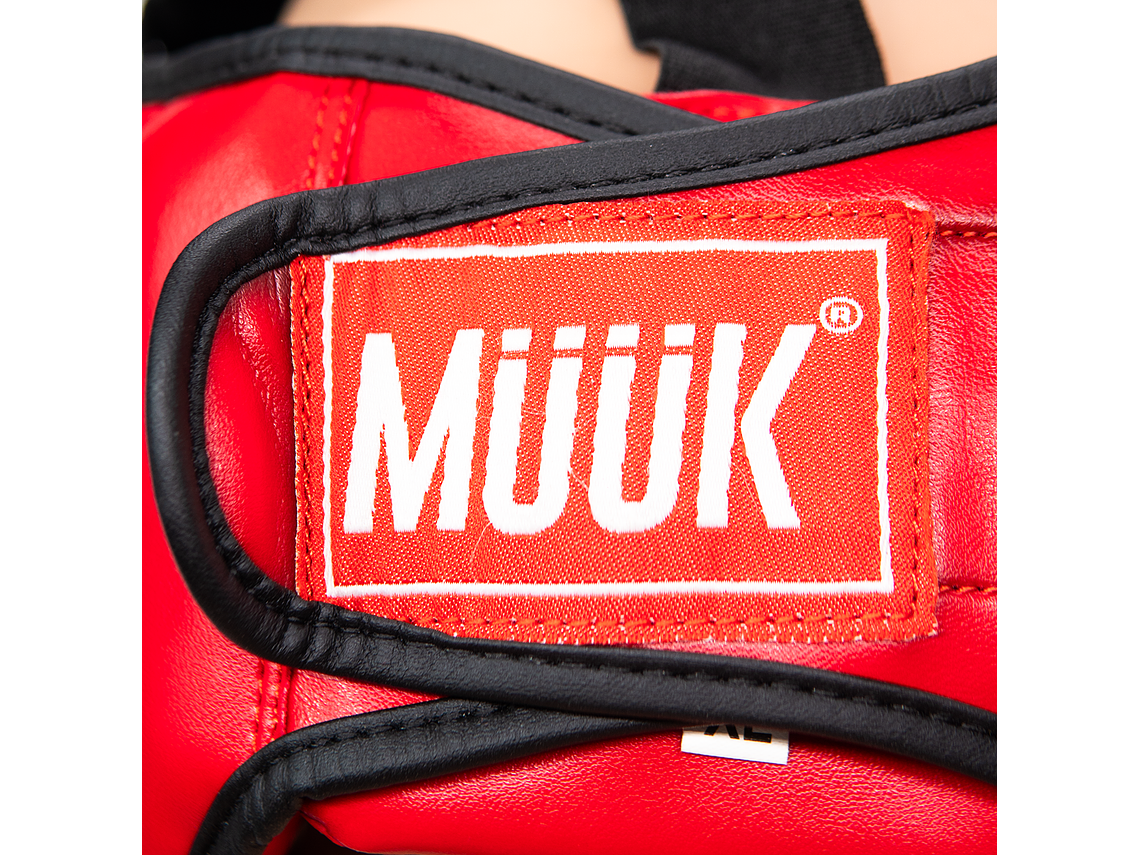 Cabezal De Artes Marciales Con Mica Muuk Rojo 8