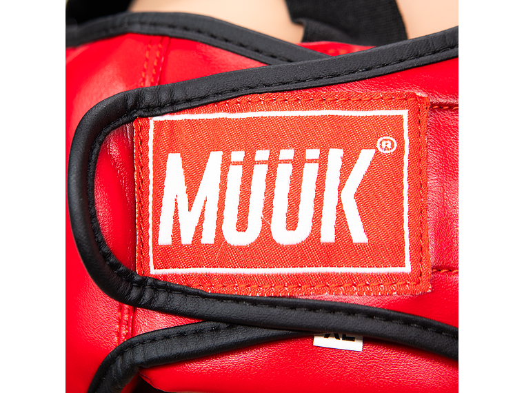 Cabezal De Artes Marciales Con Mica Muuk Rojo 8