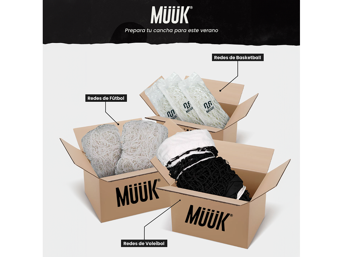 Red de Fútbol-Tenis Muuk Mini 3mts 10