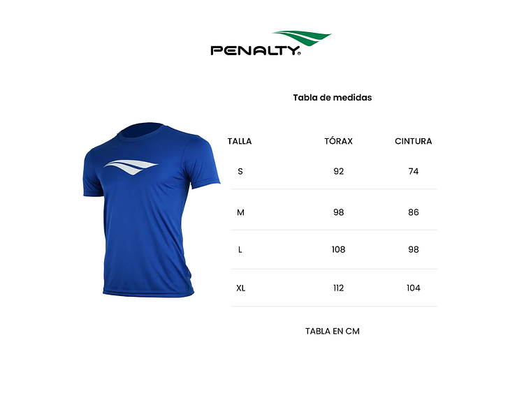 Polera Penalty Logomania Azul Rey 9