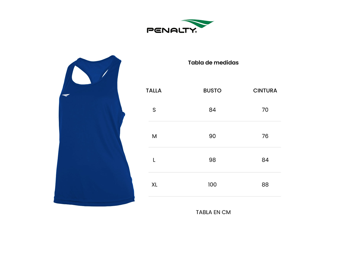 Polera Sin Manga Penalty 284 Femenina Blanco 8