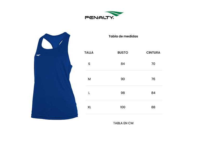 Polera Sin Manga Penalty 284 Femenina Blanco 8