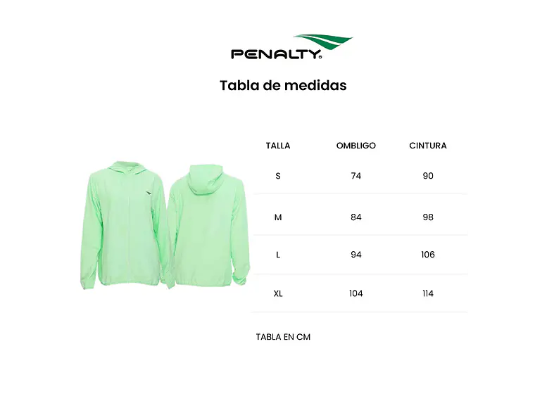 Cortaviento Penalty X 245 Femenino Verde Agua 12