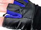 Guante de Pesas Cuero Muuk  Negro-Azul - Miniatura 8
