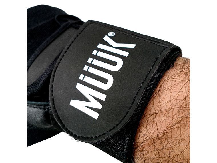 Guante de Pesas Cuero Muuk Negro-Rojo 9