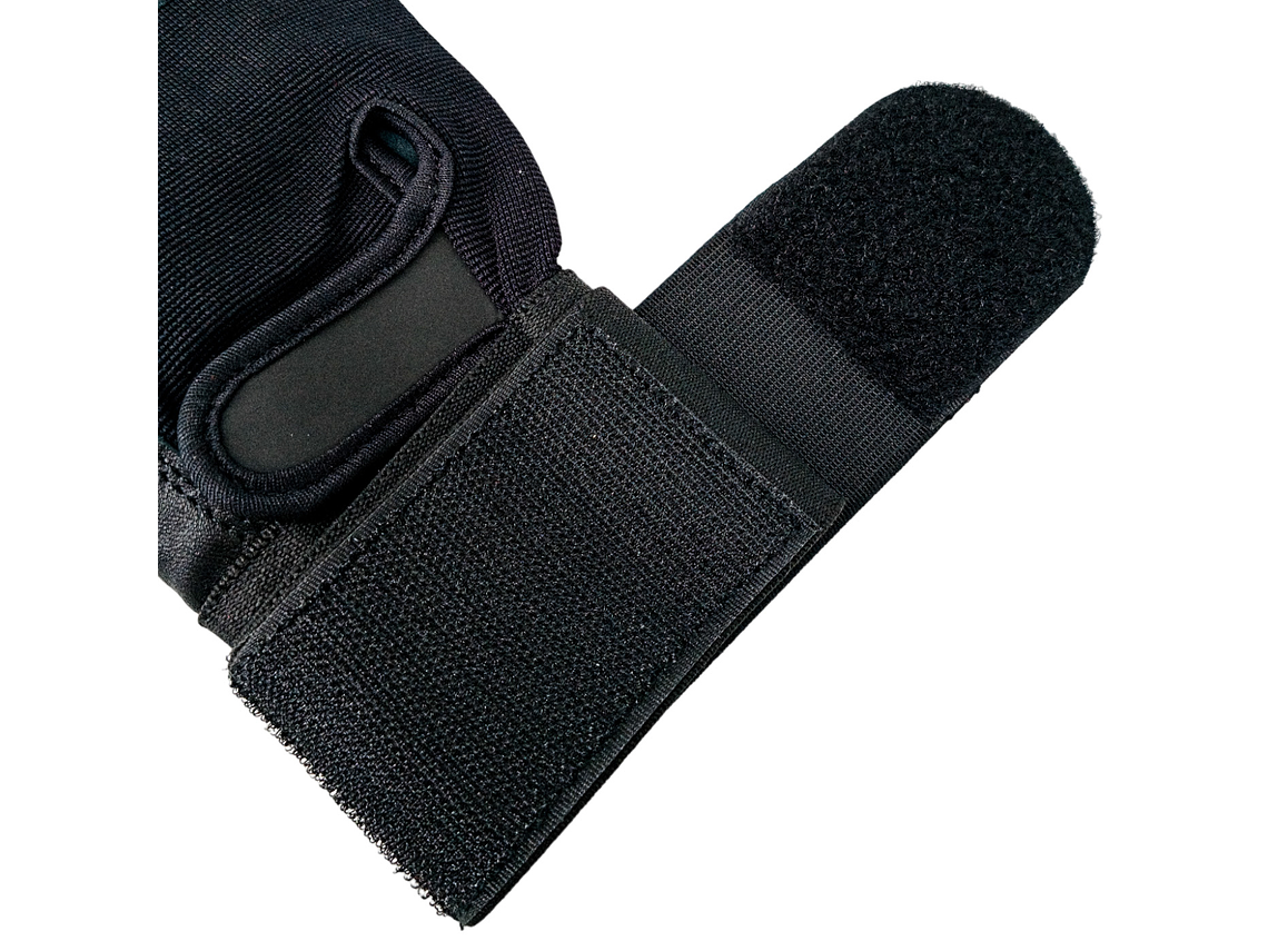 Guante de Pesas Cuero Muuk Negro-Rojo 6