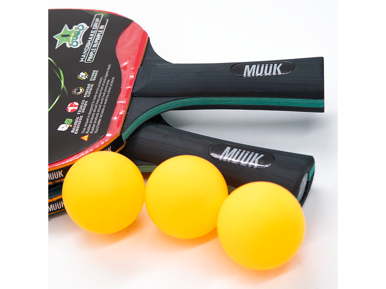 Set de Ping Pong Paletas + Pelotas Muuk 5