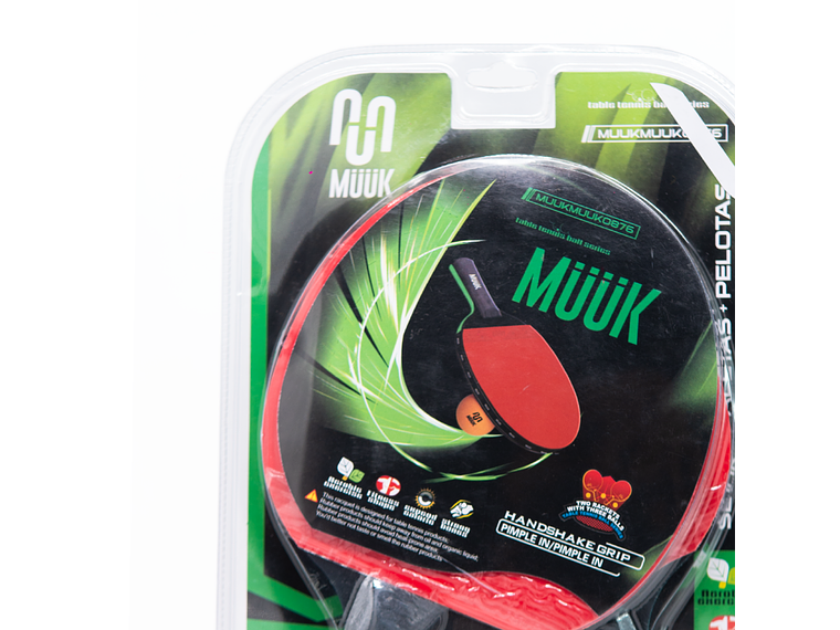 Set de Ping Pong Paletas + Pelotas Muuk 7