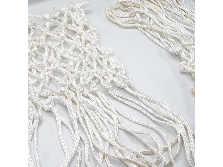 Red de Básquetbol de Entrenamiento 6mm Muuk Blanca Par 2