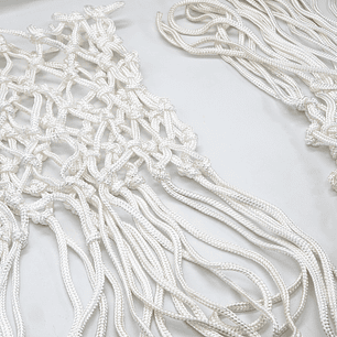 Red de Básquetbol de Entrenamiento 6mm Muuk Blanca Par