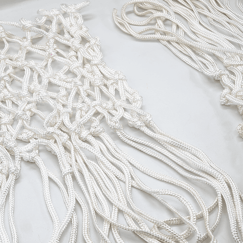 Red de Básquetbol de Entrenamiento 6mm Muuk Blanca Par