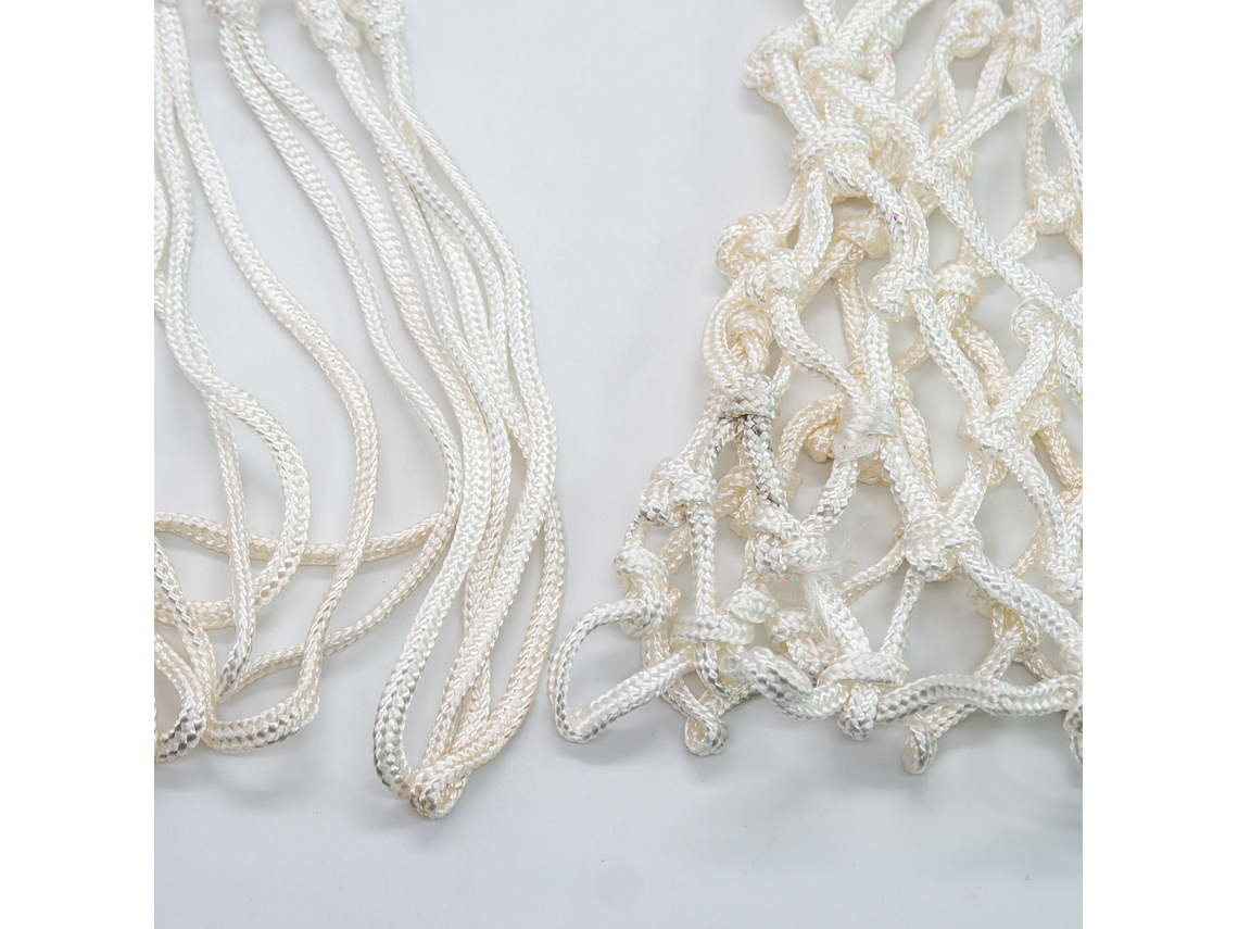 Red de Básquetbol de Entrenamiento 6mm Muuk Blanca Par 8