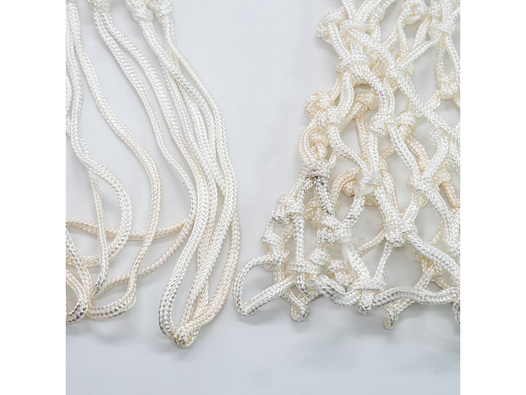 Red de Básquetbol de Entrenamiento 6mm Muuk Blanca Par 8