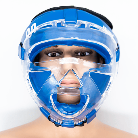 Cabezal De Artes Marciales Con Mica Muuk Azul