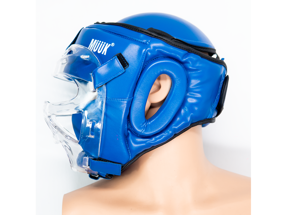 Cabezal De Artes Marciales Con Mica Muuk Azul 2
