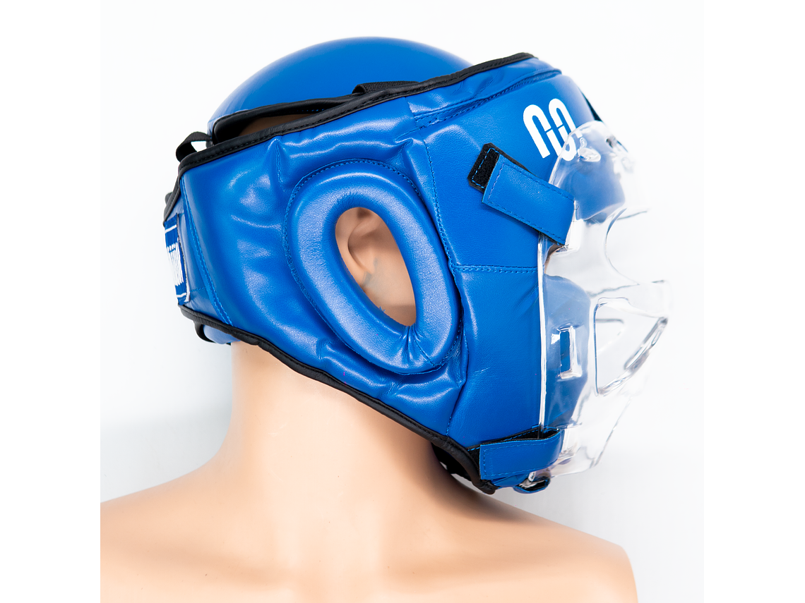 Cabezal De Artes Marciales Con Mica Muuk Azul 3