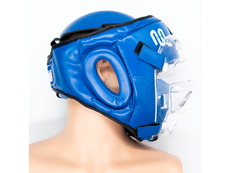 Cabezal De Artes Marciales Con Mica Muuk Azul 3