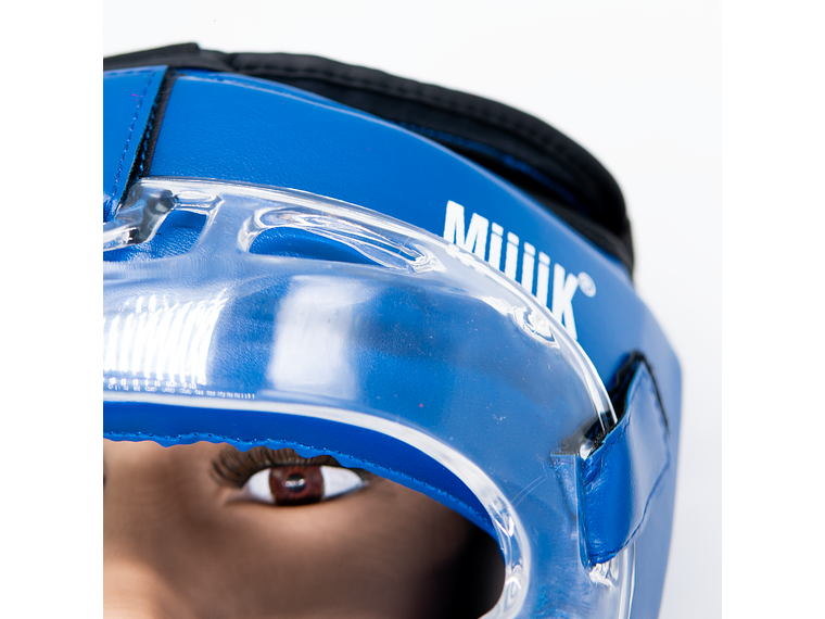 Cabezal De Artes Marciales Con Mica Muuk Azul 7