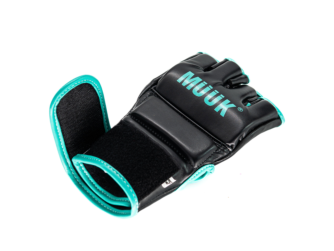 Guantilla MMA K.O. Muuk Negro-Turquesa 3