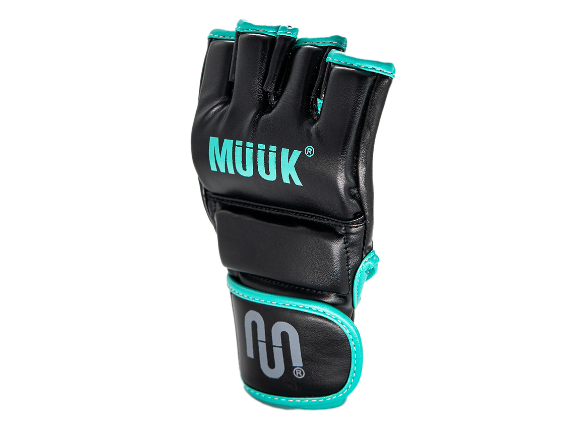 Guantilla MMA K.O. Muuk Negro-Turquesa 6
