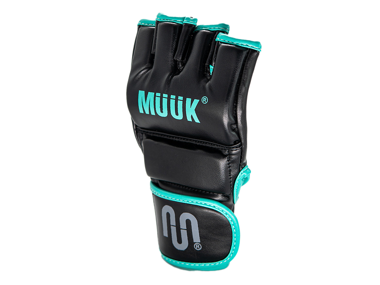 Guantilla MMA K.O. Muuk Negro-Turquesa 6