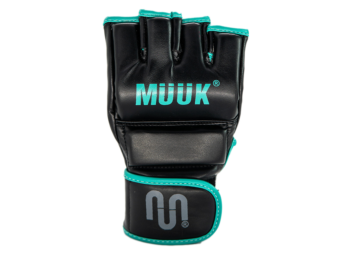 Guantilla MMA K.O. Muuk Negro-Turquesa 9