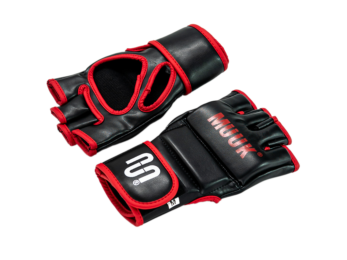 Guantilla MMA K.O Muuk Negro-Rojo 7
