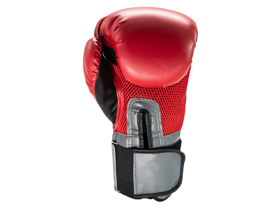 Guante De Box PU Impact Muuk Rojo-Gris 4